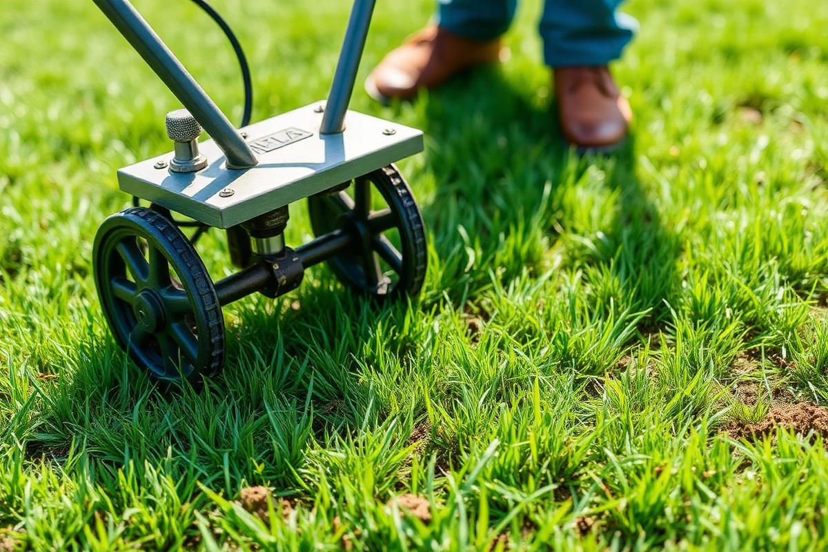 Professional lawn aeration service in Tulsa, OK